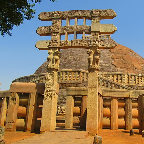 <b>Madhya Pradesh Tours</b><br>
Khajuraho temples, Bandhavgarh tigers, Sanchi Stupa & heritage cities.